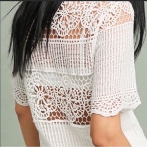 ANTHROPOLOGIE | James Coviello Lace Top (Size S)